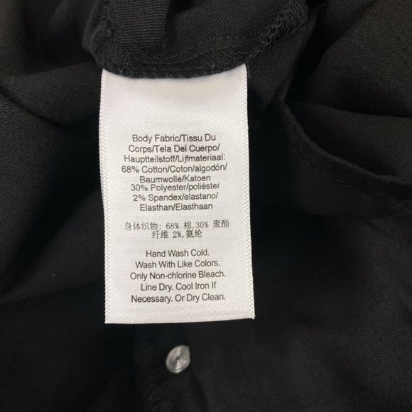 DKNY Jeans High Rise Ankle Straight Waverly Coated Black - Picture 6 of 7